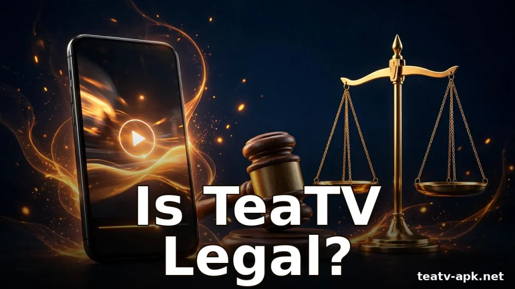 Is TeaTV legal? Smartphone with the TeaTV app under legal review