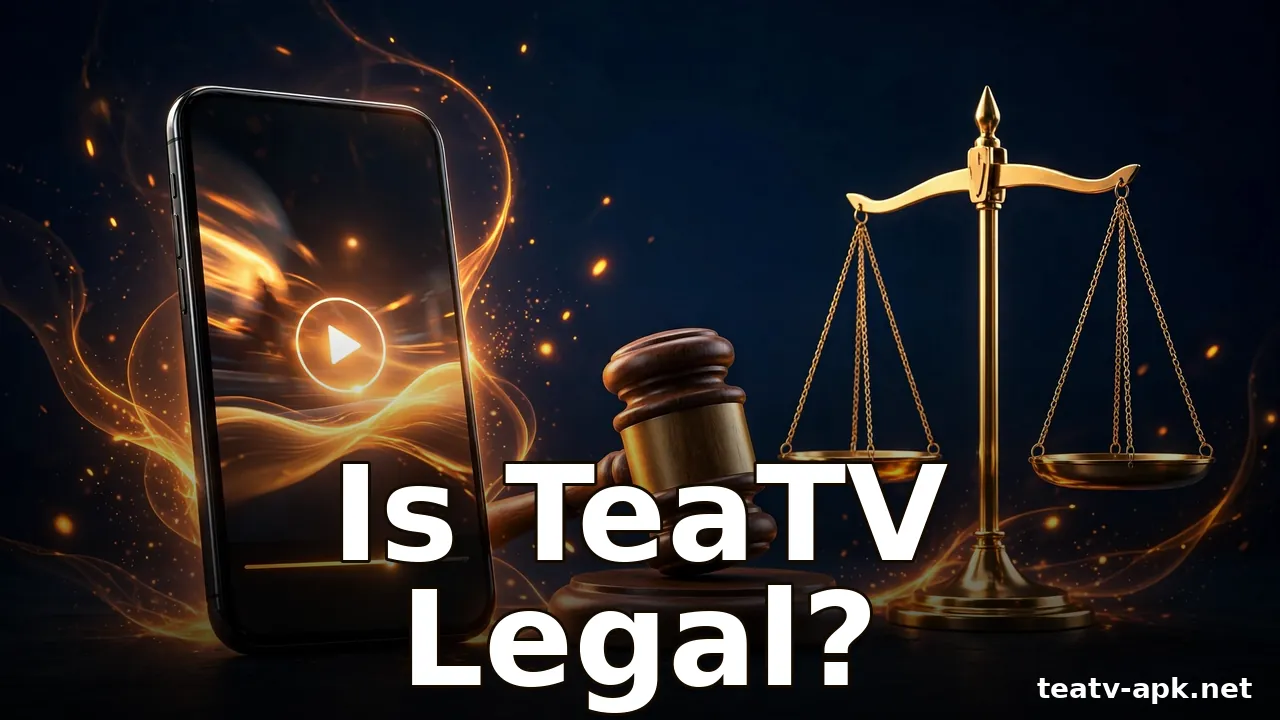 Is TeaTV legal? Smartphone with the TeaTV app under legal review