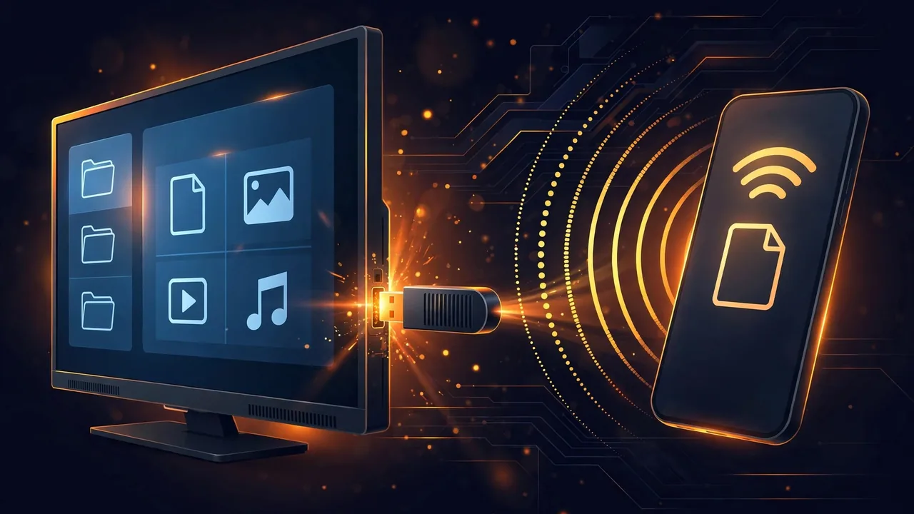 Install TeaTV APK on Android TV via USB drive or Send Files to TV app