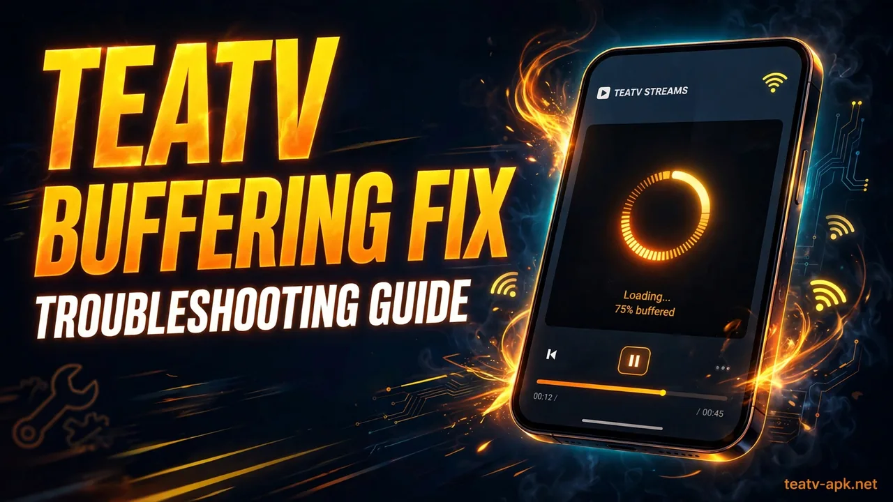 TeaTV buffering fix guide — stop lag and stuttering on a smartphone