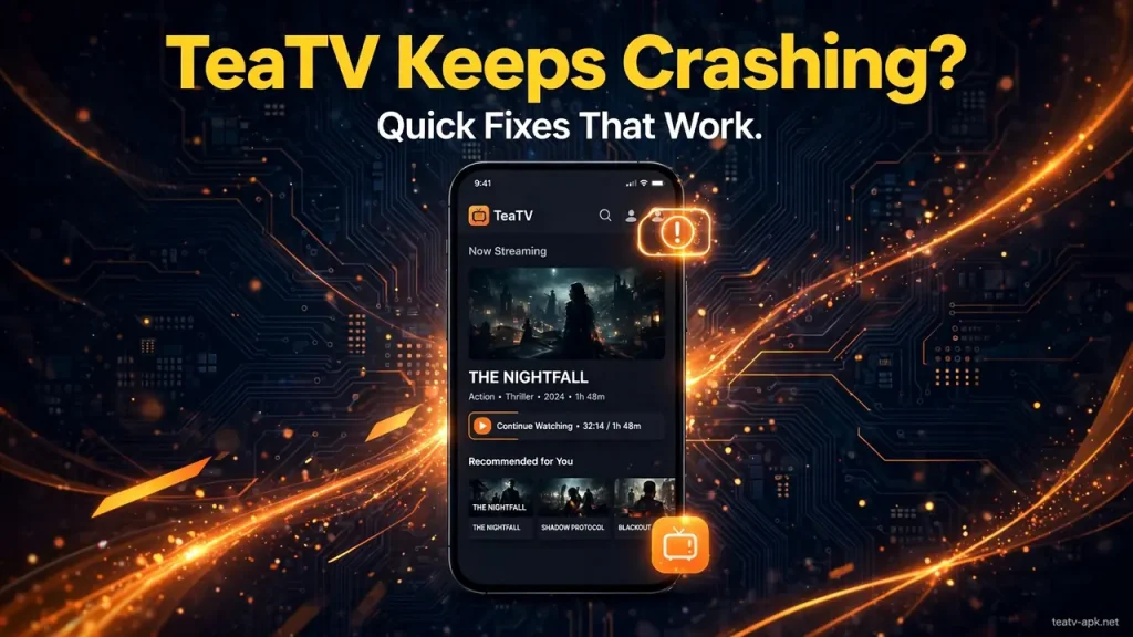 TeaTV keeps crashing? Quick fixes that work