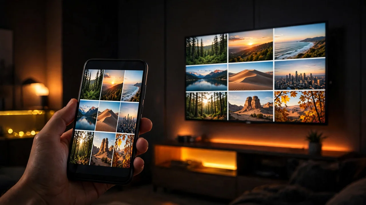 Mirroring an Android phone screen to a Roku TV