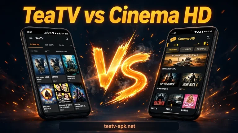 TeaTV vs Cinema HD comparison: which streaming app is better?